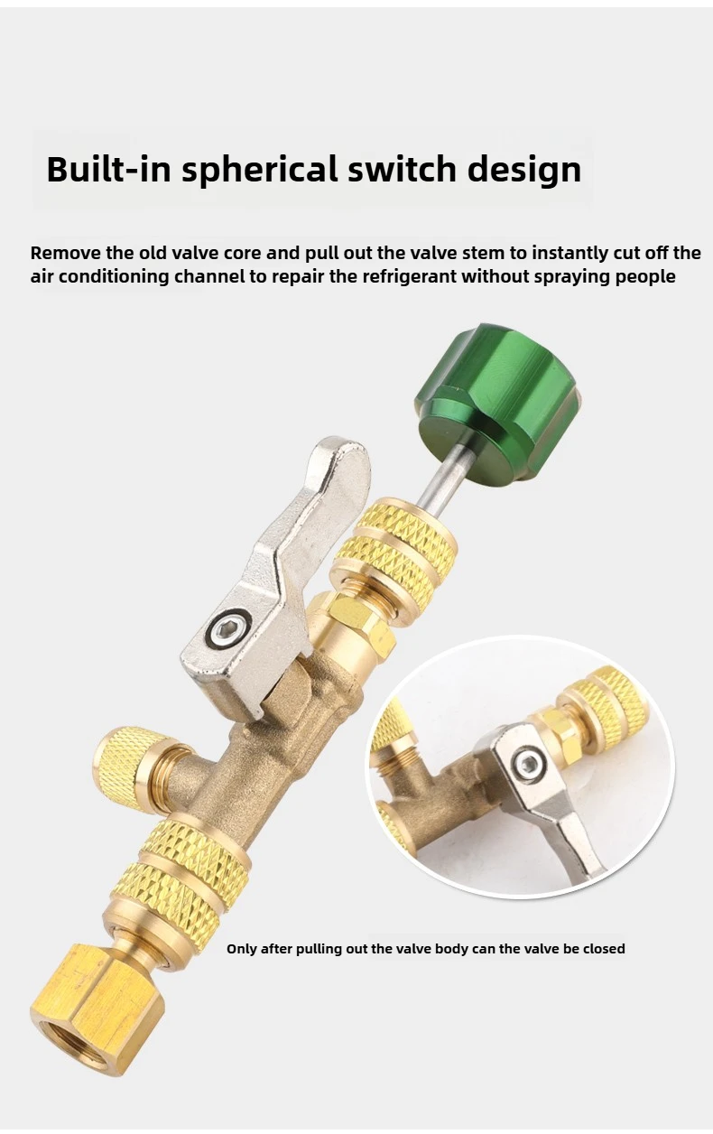 Household Air Conditioning Valve Core Removal Tool – Quick-Change Valve Core Wrench for Refrigerant-Free Repair Wrench