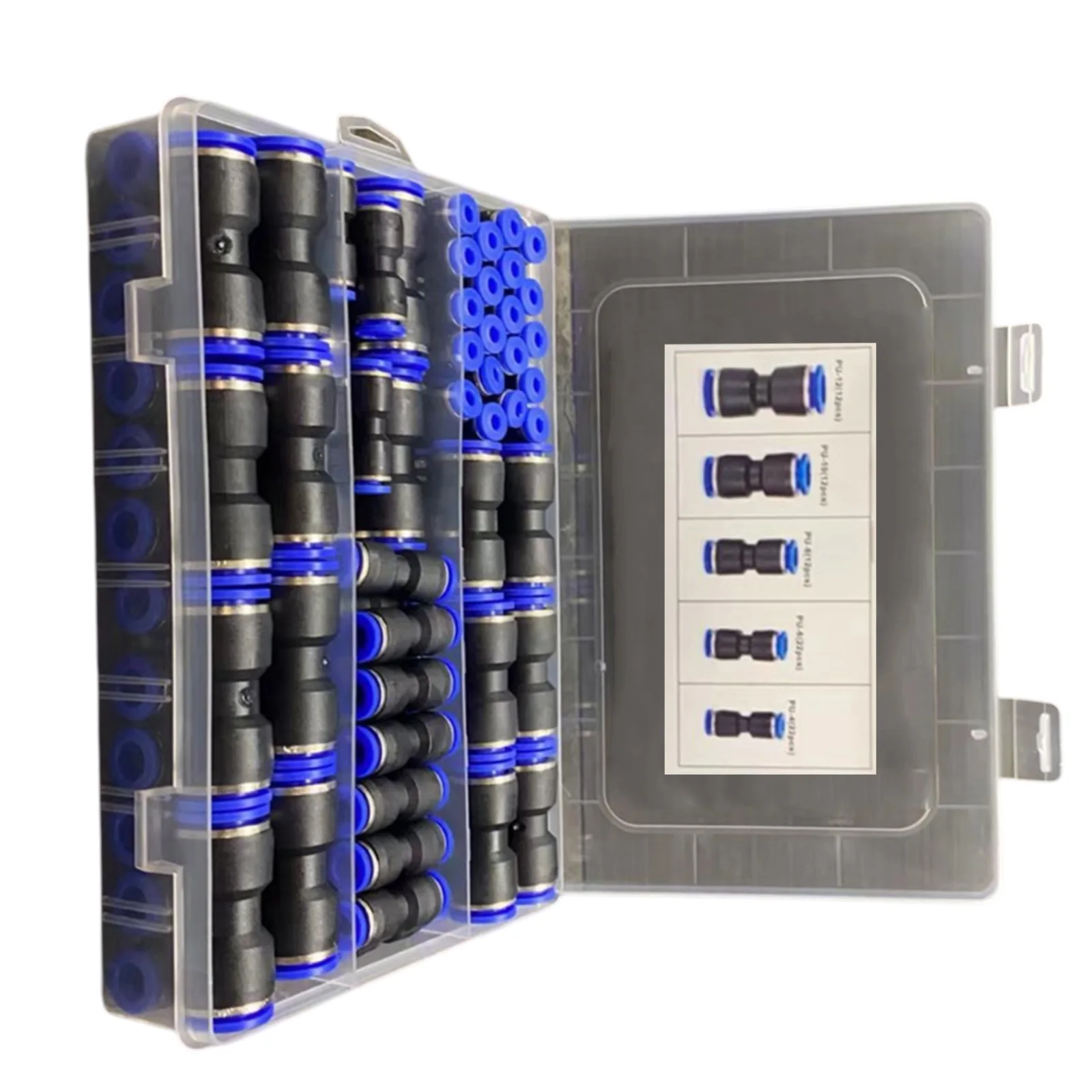 Reliable Quick Connect Fittings Set of 80 Straight Push Connectors Designed for Strong Connections in Various Tubes