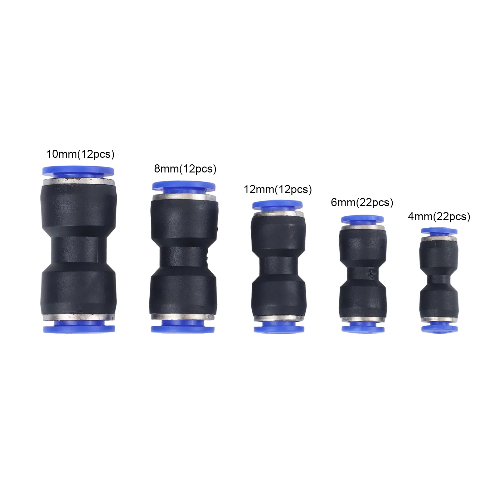 Reliable Quick Connect Fittings Set of 80 Straight Push Connectors Designed for Strong Connections in Various Tubes
