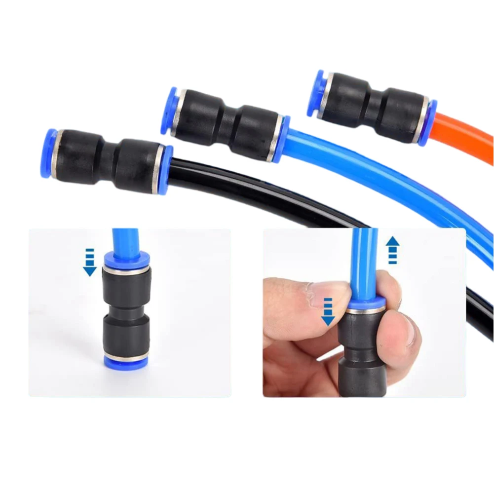 Reliable Quick Connect Fittings Set of 80 Straight Push Connectors Designed for Strong Connections in Various Tubes