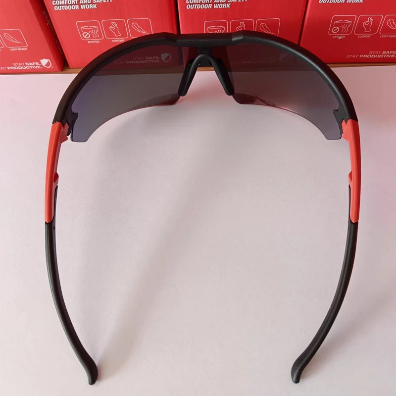 Milwaukee 4932498548 Enhanced Safety Glasses Red Mirror Comfort & SAFETY Outdoor Work Orange Lens Glasses