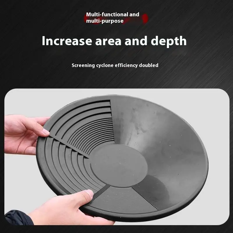 1/3/5Pcs Outdoor Wash Gold Panning Equipment Gold Pan With Riffle Design Prospecting Tool For Gold Mining Metal Detect Efficient