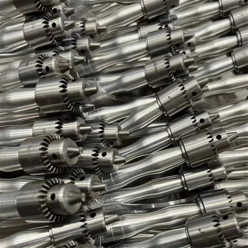 Watch Repair Tool Steel Collet Aluminium Alloy Lightweight Handle Wheel Axle Screw Head Handle Drill Bit Clamping Tool