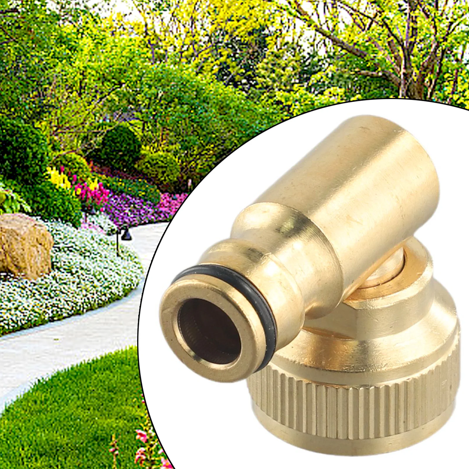 Hose Reel Swivel Elbow Quick Connector For Hoselock Plug 3/4in BSP Female Outdoor Garden hose faucet adapter