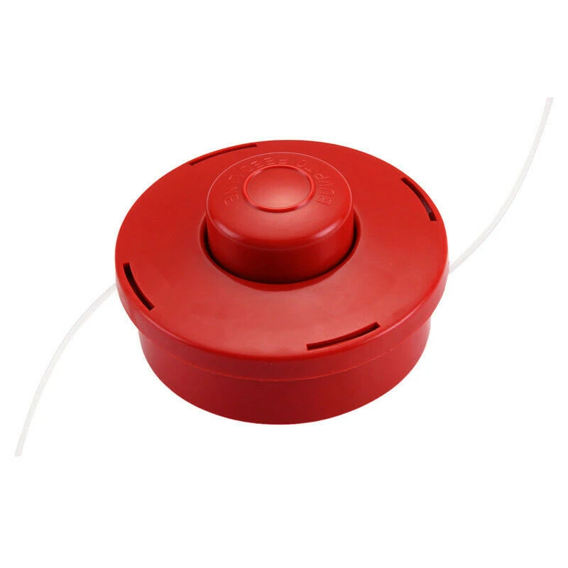 Red/Black Universal Petrol Trimmer Head Bump Feed Line Spool Cutter Plastic Trimmer Head Replacement Lawnmower Parts
