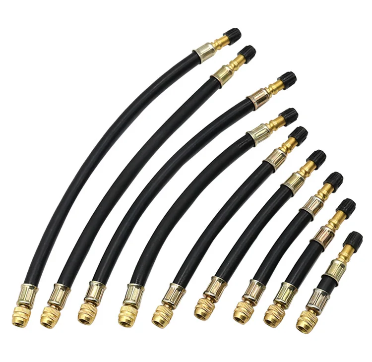 Truck Valve Extension Flexible Bus Tire Valve Extension Rubber Tyre Valve Stem Extender Tire Nipple Adaptor