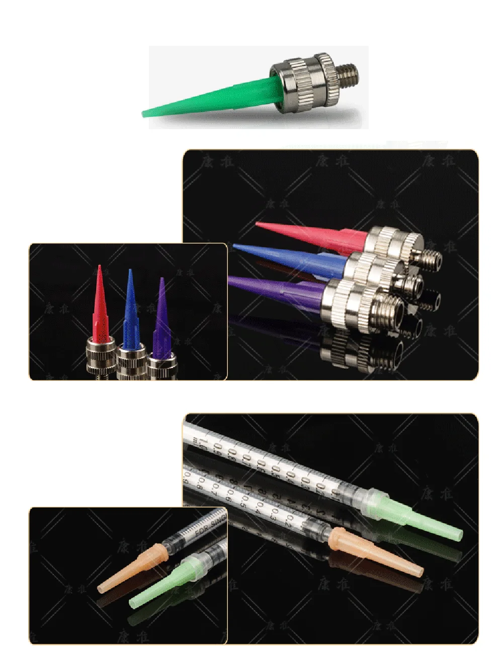 50pcs/Bag Luer Lock TT Tapered Tips Precision Liquid Syringe Dispenser Needles Tips 10/11/13/14/15/16/18/20/21/22/23/25/27/30G