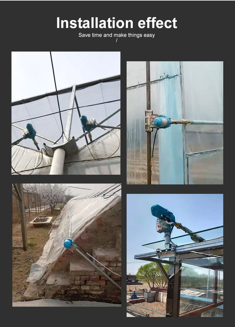 Electric Film Roller Greenhouse Roll Up Tools 24V Motor Electric Film Roll Machine 100W/150W Film Winding Machine