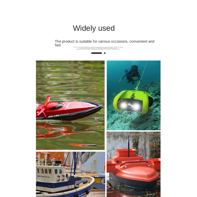800W High Speed ROV Underwater Propeller for Fishing Boat Kayak Modified Submersible Robot 24-48V 10A 130N,1pc