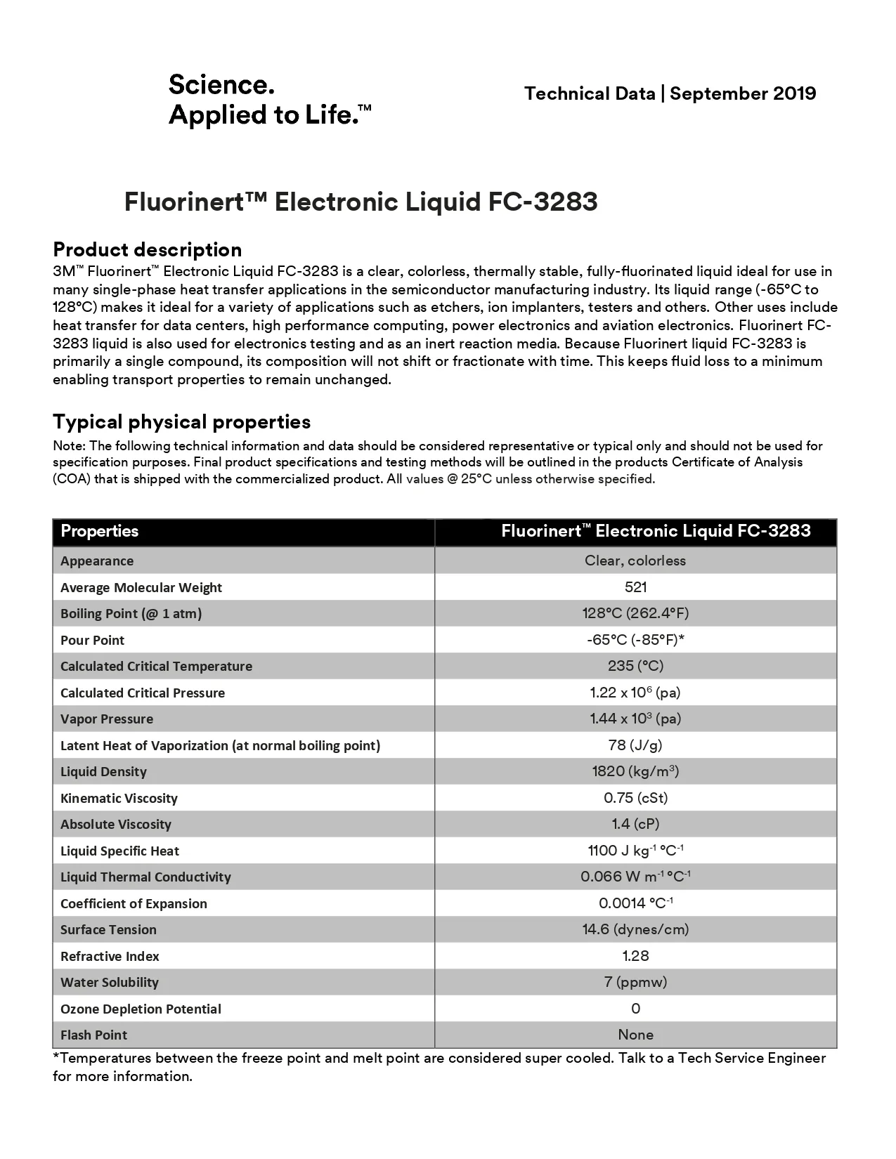 Fluorinert FC-3283 FC-40 Electronic Fluoride Liquid Semiconductor Coolant FC 3283 FC 40 FC3283 FC40 Original Product