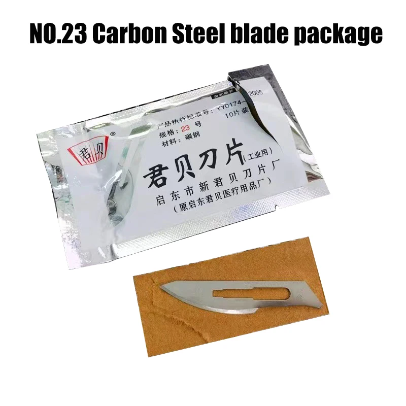 No11/23/24/60 Stainless Steel Blade Carbon Steel Surgical Blade Separate Package Open Express Unbox Engraving Cut Fish Replace