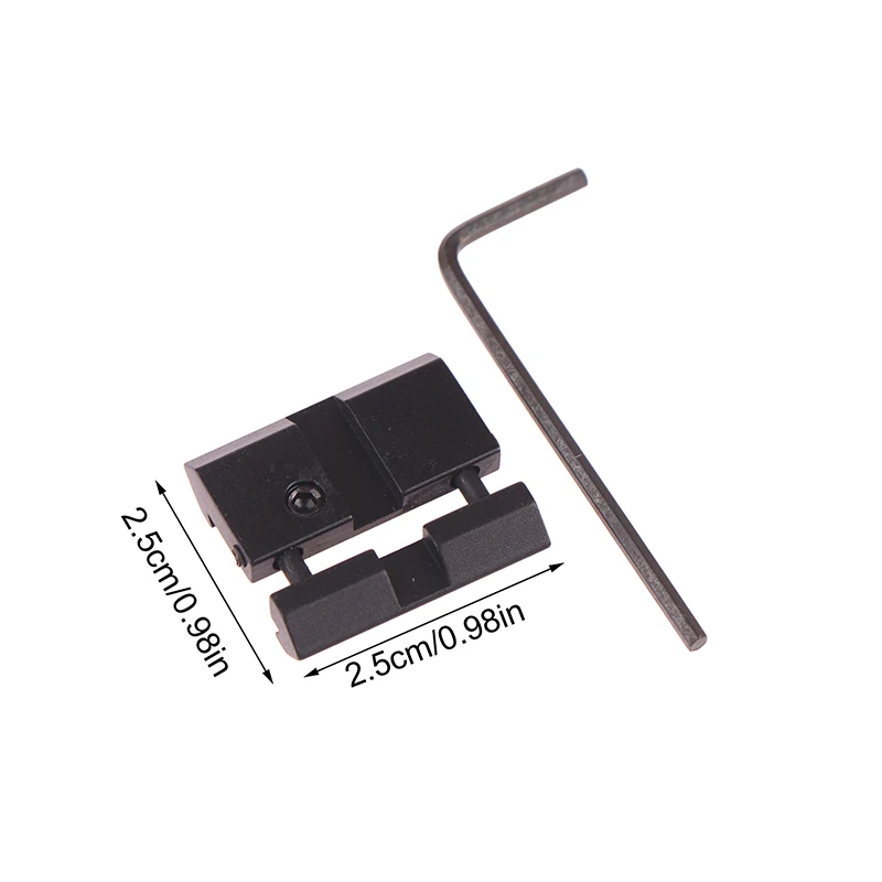 11mm To 22mm Aluminum Alloy Adapter Dovetail To Picatinny 22 Caliber Snap In Rail Adapter Scope Mounts Hunting Tools