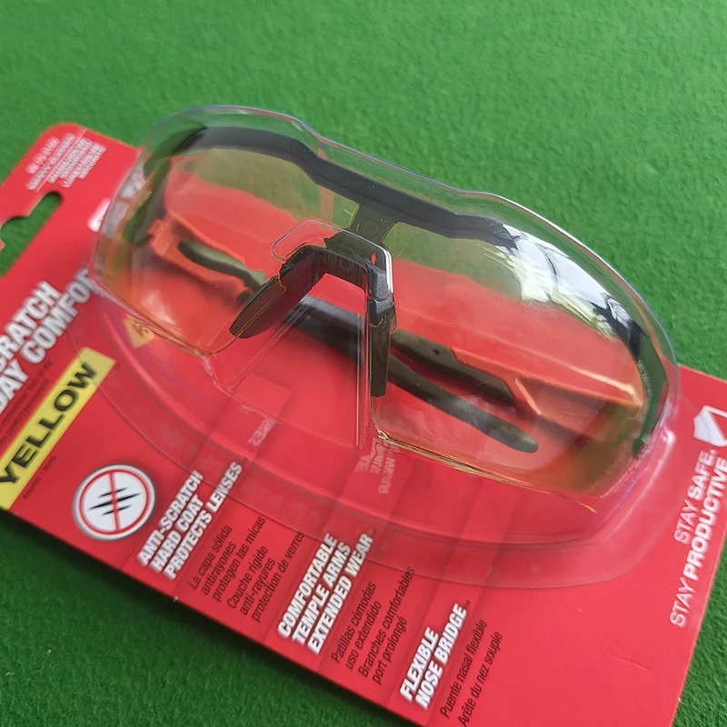 Milwaukee 48-73-2100 Safety Glasses Yellow Anti-Scratch Lenses Safety Goggles