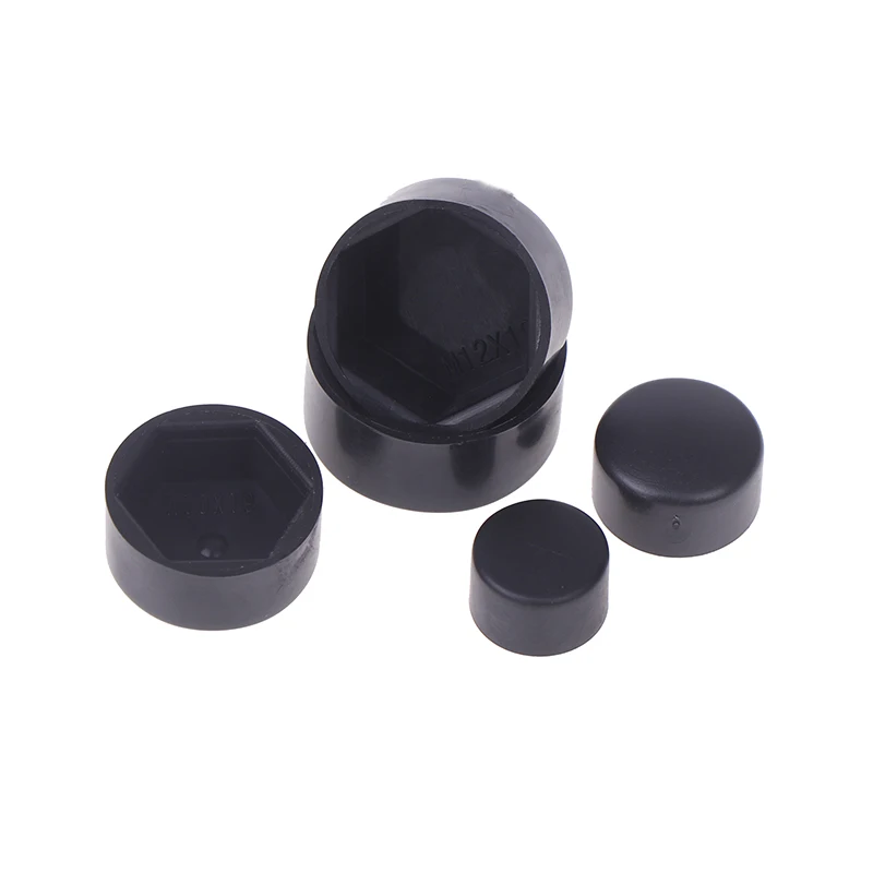 20Pcs Hexagonal Nut Flat Head Plastic Protective Cap External Hexagonal Screw Low Head Decorative Cap Dust-Proof Cover