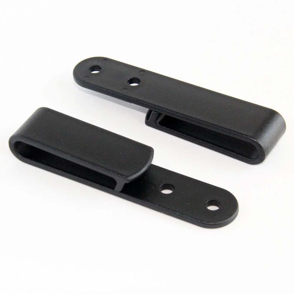 10PCS/LOT Tactical Black Tough Clip Belt Clip Universal Sheath/Holster Clip Loop With Mounting Screws