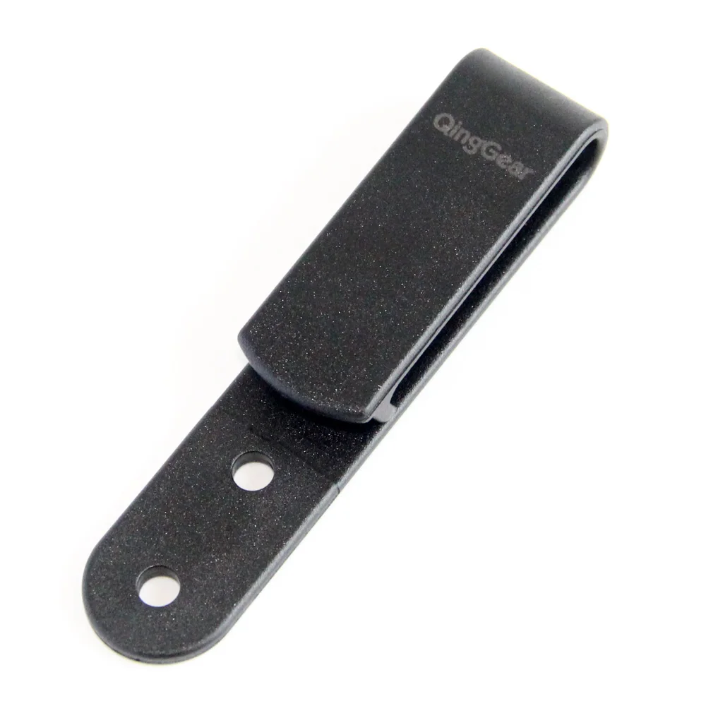 10PCS/LOT Tactical Black Tough Clip Belt Clip Universal Sheath/Holster Clip Loop With Mounting Screws