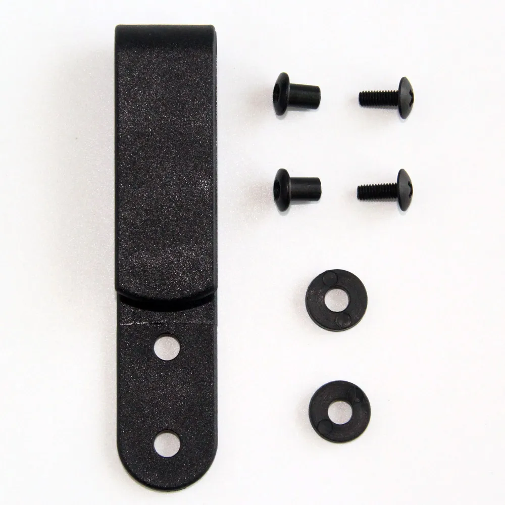 10PCS/LOT Tactical Black Tough Clip Belt Clip Universal Sheath/Holster Clip Loop With Mounting Screws