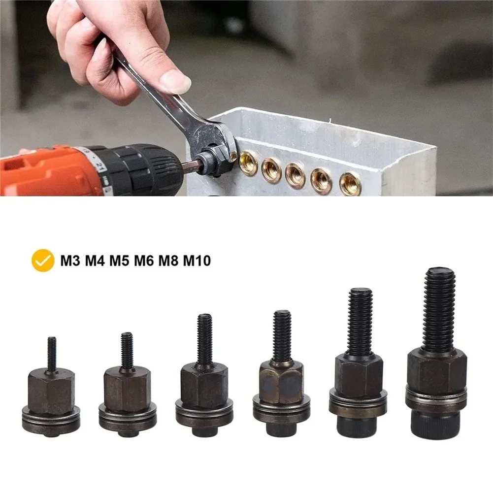 1pcs Hand Rivet Nut Head Rivet Nut Tool Manual Riveter Rivnuts Tools Accessory For Nuts M3 M4 M5 M6 M8 M10