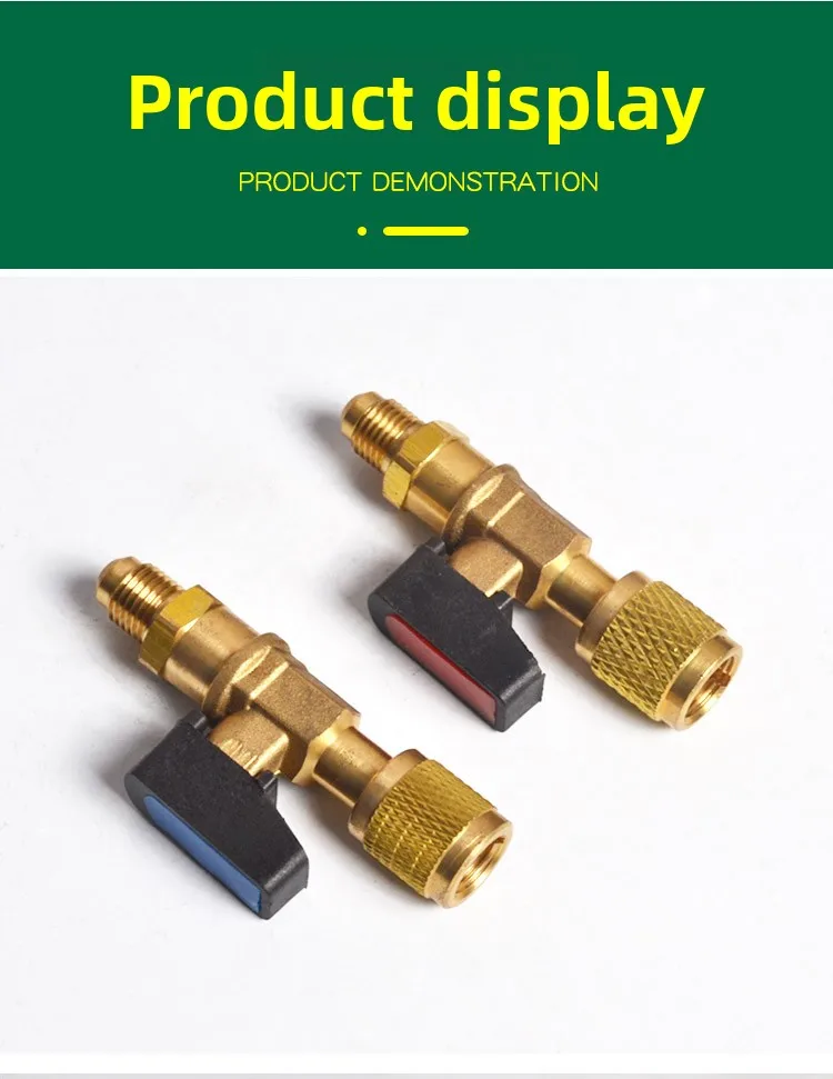 Hosen Charging Valve with Safety Release,Universal for R410A/R134a Refrigerant,Low-Pressure Stop Valve Car AC System,Accessories