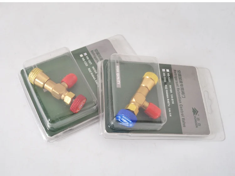 Hosen Charging Valve with Safety Release,Universal for R410A/R134a Refrigerant,Low-Pressure Stop Valve Car AC System,Accessories