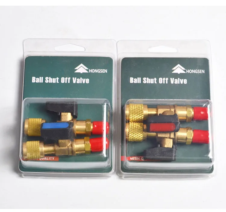 Hosen Charging Valve with Safety Release,Universal for R410A/R134a Refrigerant,Low-Pressure Stop Valve Car AC System,Accessories