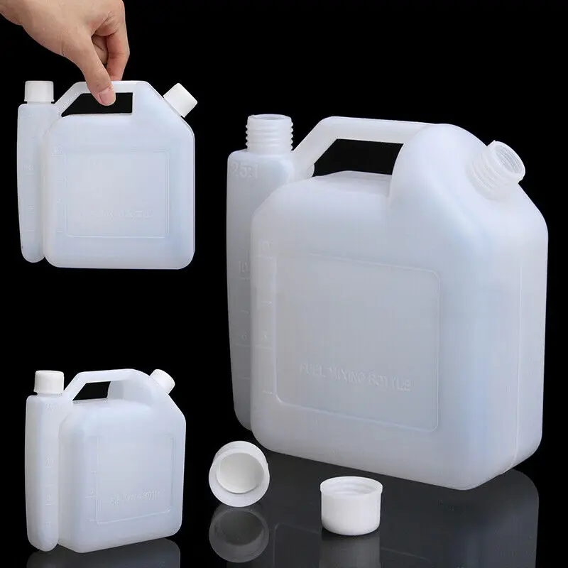1L Oil Pot Petrol Fuel Mixing Bottle Tank Fuel Container 50:1 25:1 For Chainsaws Lawn Mowers Line Hammers Garden Power Tool Part