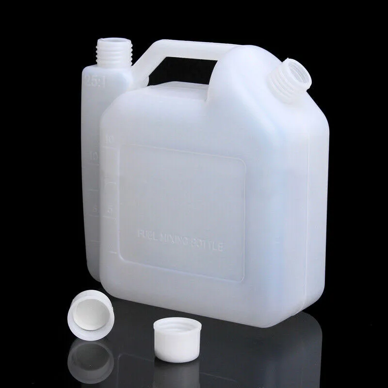 1L Oil Pot Petrol Fuel Mixing Bottle Tank Fuel Container 50:1 25:1 For Chainsaws Lawn Mowers Line Hammers Garden Power Tool Part