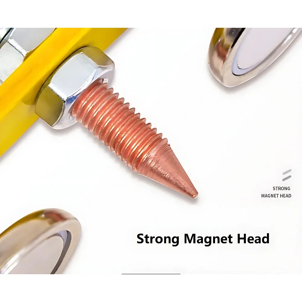 Welding Magnet Head Magnetic Welding Fix Ground Clamp Single/Double Strong Magnetic Weldings Support for Electric Welding Ground