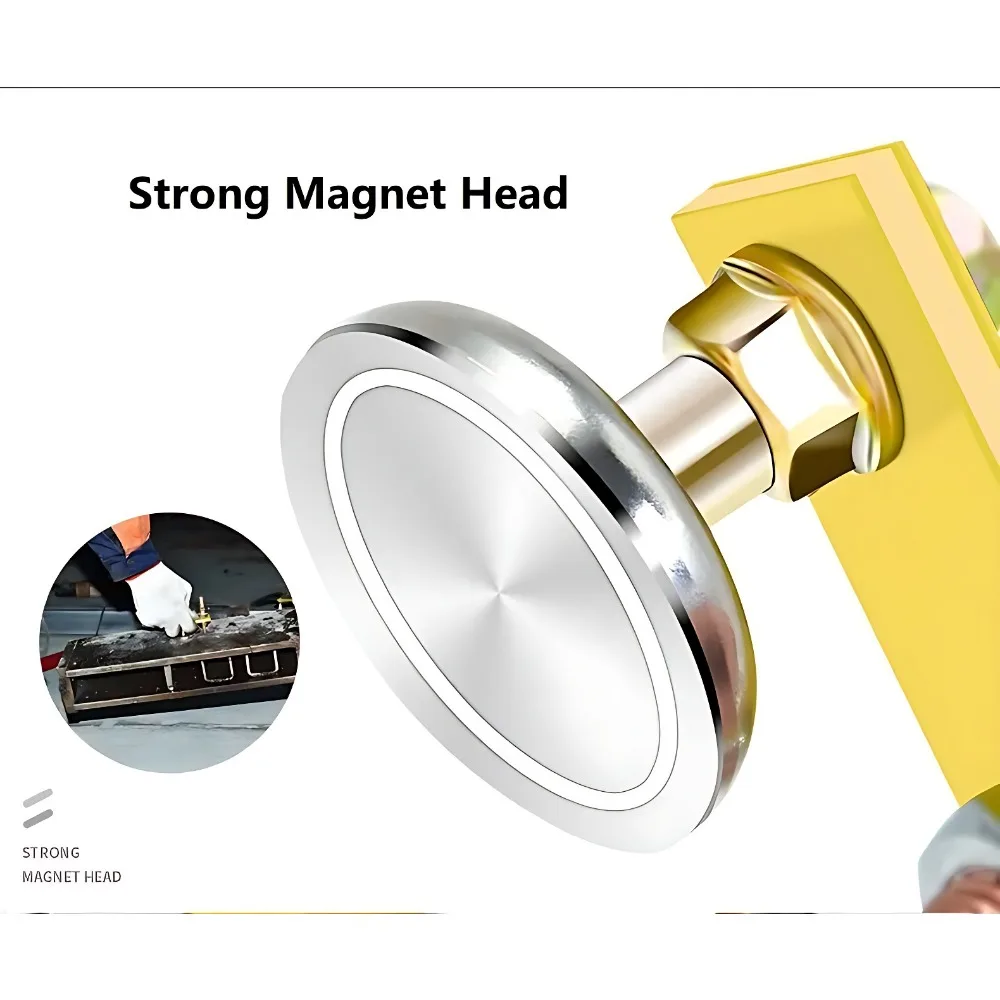 Welding Magnet Head Magnetic Welding Fix Ground Clamp Single/Double Strong Magnetic Weldings Support for Electric Welding Ground