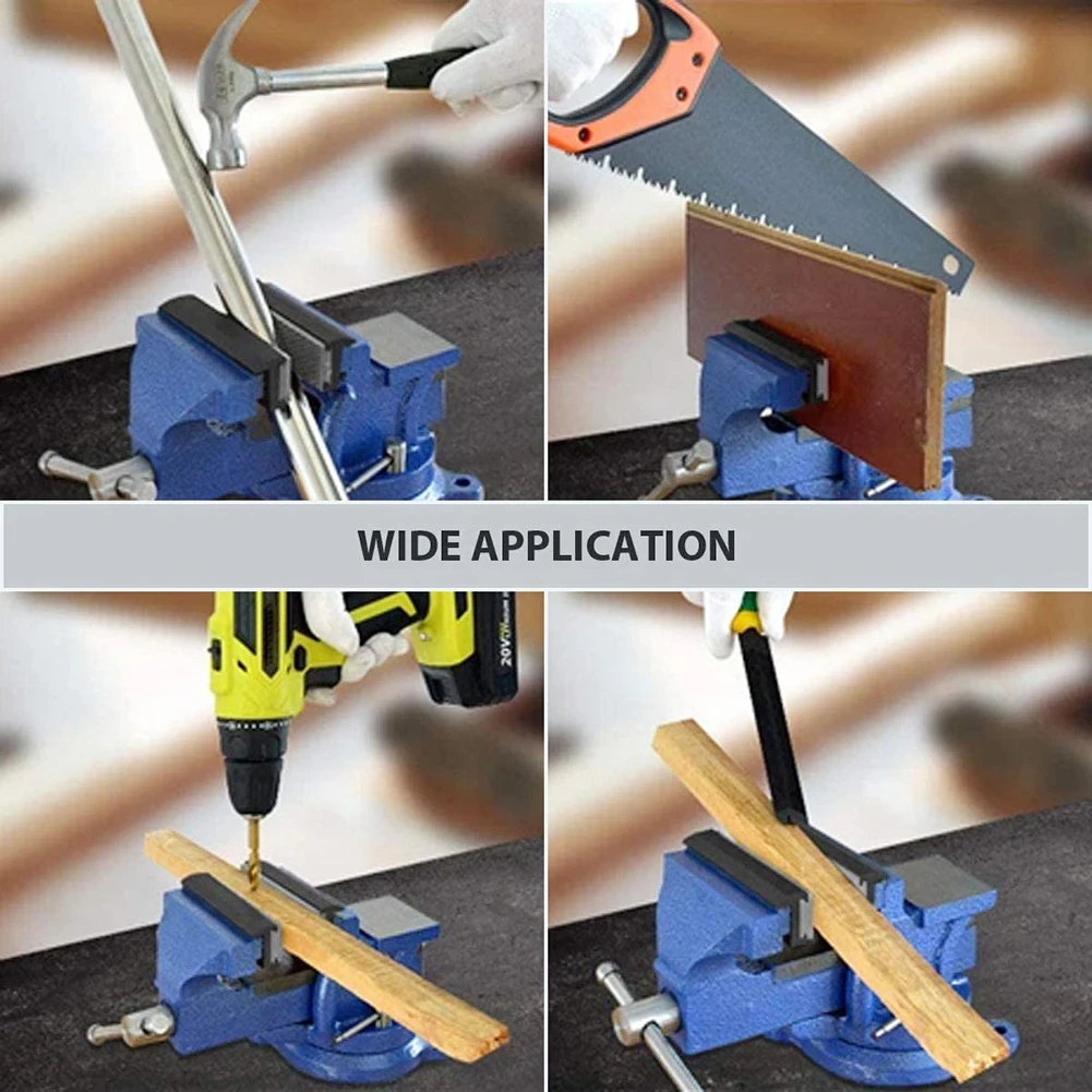 Vise Magnetic Protective Cover 4-8'' Jaws Protect Cover Aluminium Alloy Rubber Hand Tools Bench Vise Protector Accessories