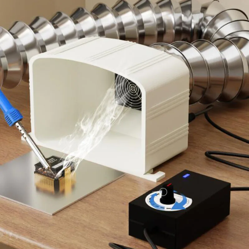 Industrial Fume Extractor with Flexible Hose, Desktop Fume Absorber for Welding