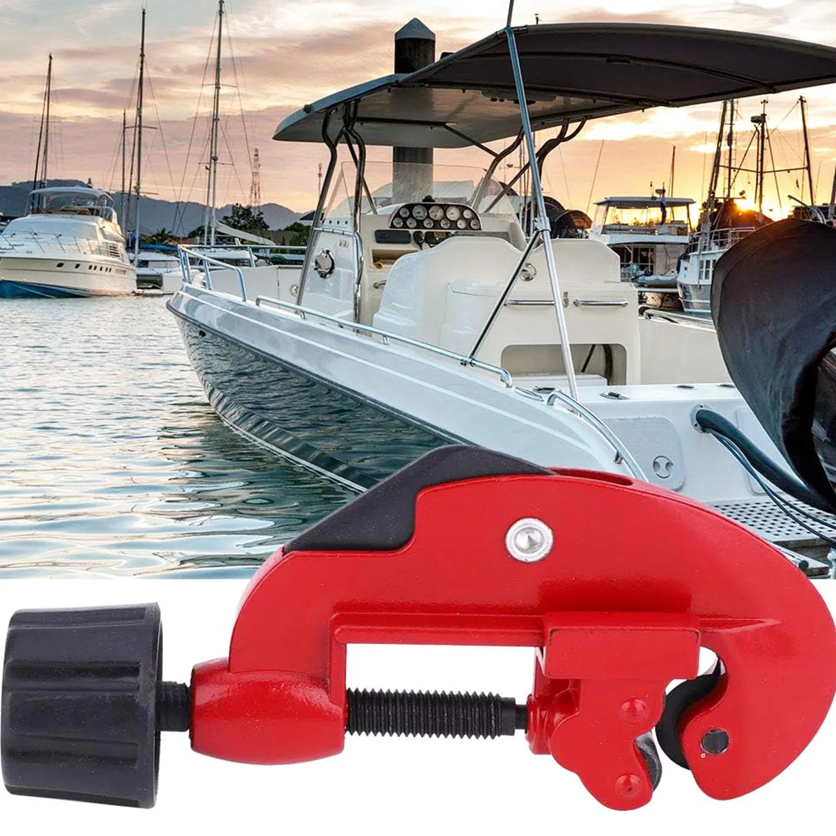 1pc Carbon Steel Tubing Cutter, 1/8" To 1-1/8" Stainless Steel Aluminum Copper Pipe Cutter