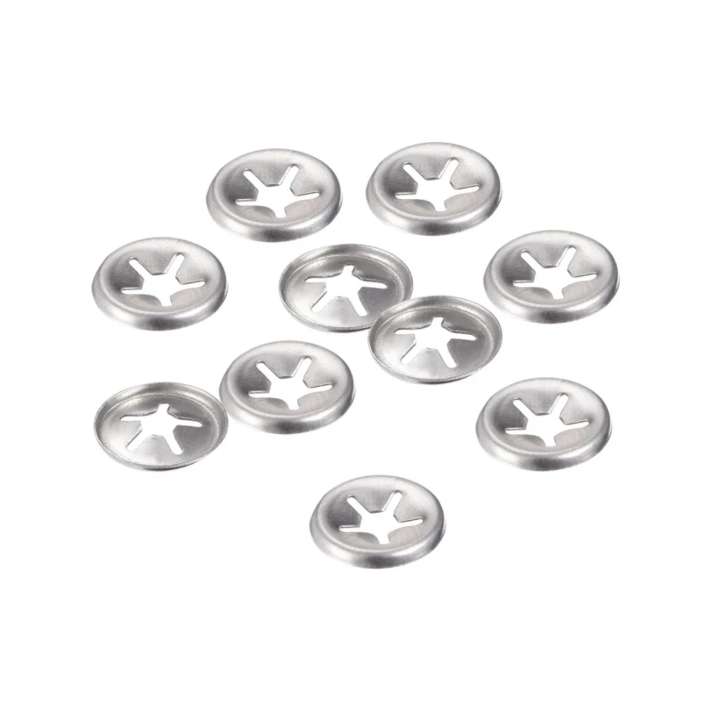Uxcell 10pcs M3/4/6/7/8/10/14/16 Internal Tooth Washer 304Stainless Steel Locking Speed Clip Hardware Anti-corrosion