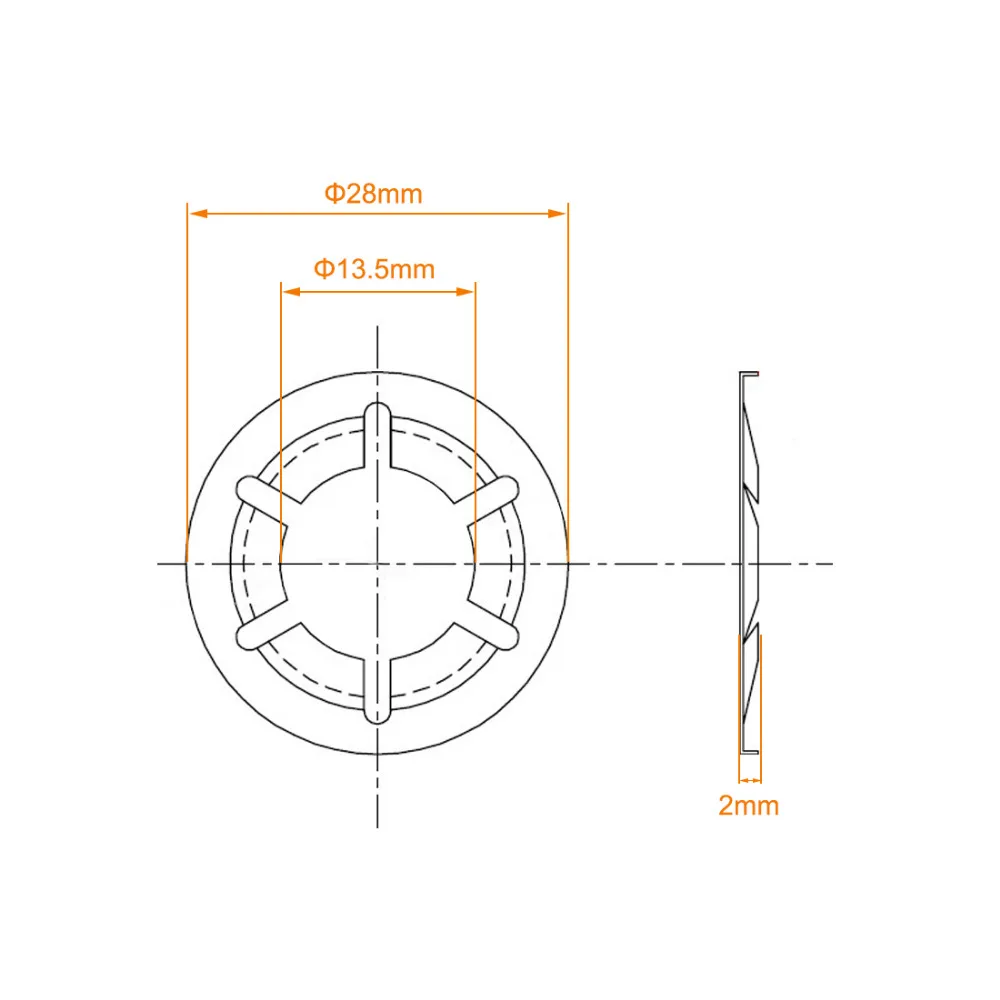 Uxcell 10pcs M3/4/6/7/8/10/14/16 Internal Tooth Washer 304Stainless Steel Locking Speed Clip Hardware Anti-corrosion