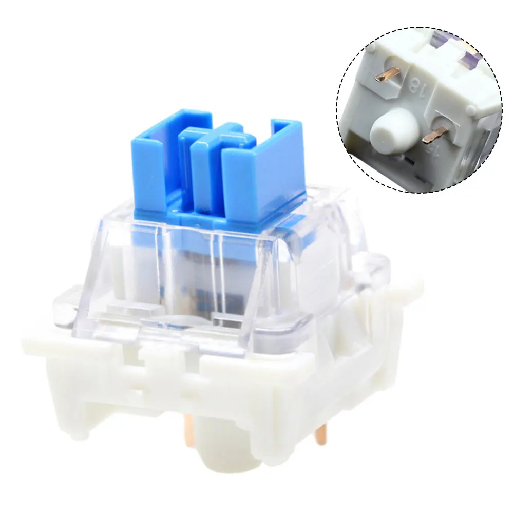 50 PCS Keyboard Switch Keyboard Clicker Key Replacement 3 Pin Tactile Switch Keyboard Replacement Accessories