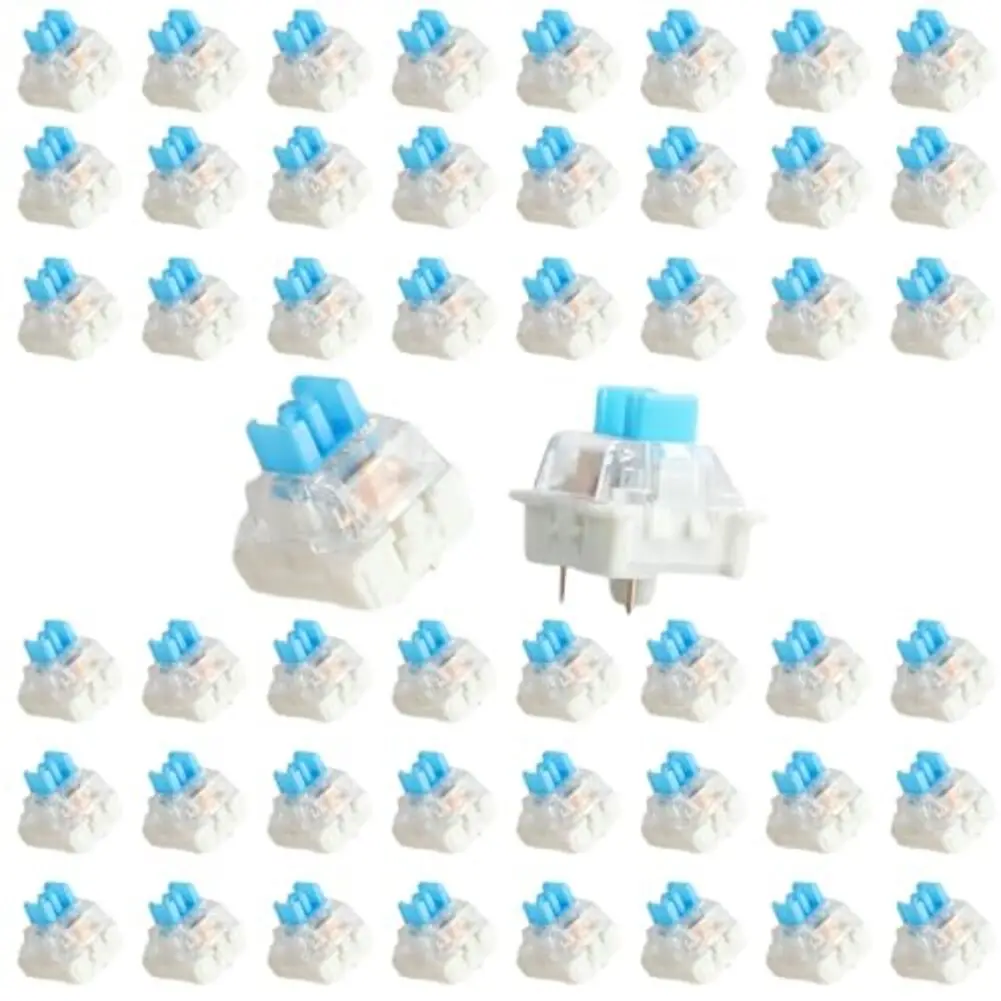 50 PCS Keyboard Switch Keyboard Clicker Key Replacement 3 Pin Tactile Switch Keyboard Replacement Accessories