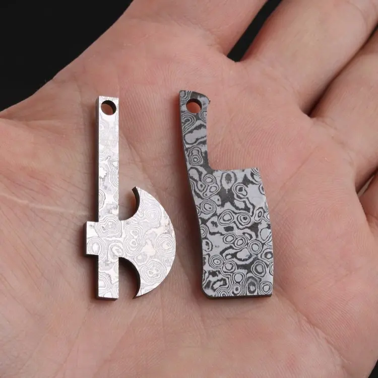 1piece VG10 Sandwich Damascus Steel for DIY Exquisite Knife Making Wave Pattern Steel Knife Blade Blank Has Been Heat Treatment