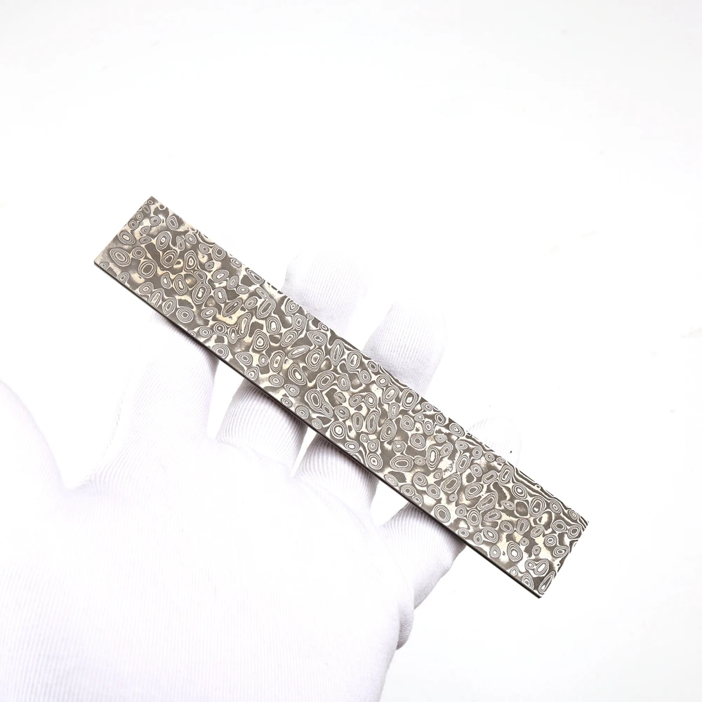 Factory Direct Damascus Steel Strip, Heat Treated & Surface Ground DIY Knife Making Blade Material Chef & Outdoor Knives Wholesa