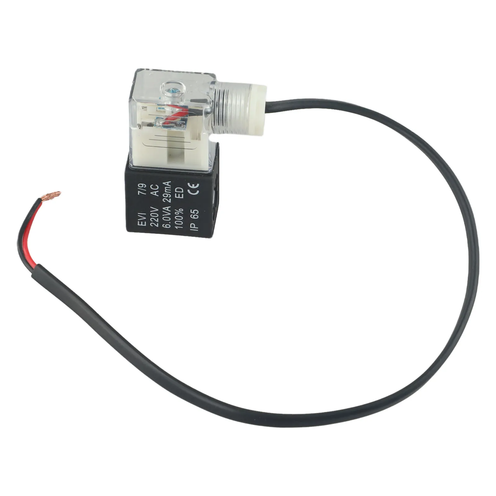 Air Pump Solenoid Valve 220V Air Compressor Solenoid Valve Power-Off Vent Exhaust Valves Mute Oil-Free Coil With Light With Wire