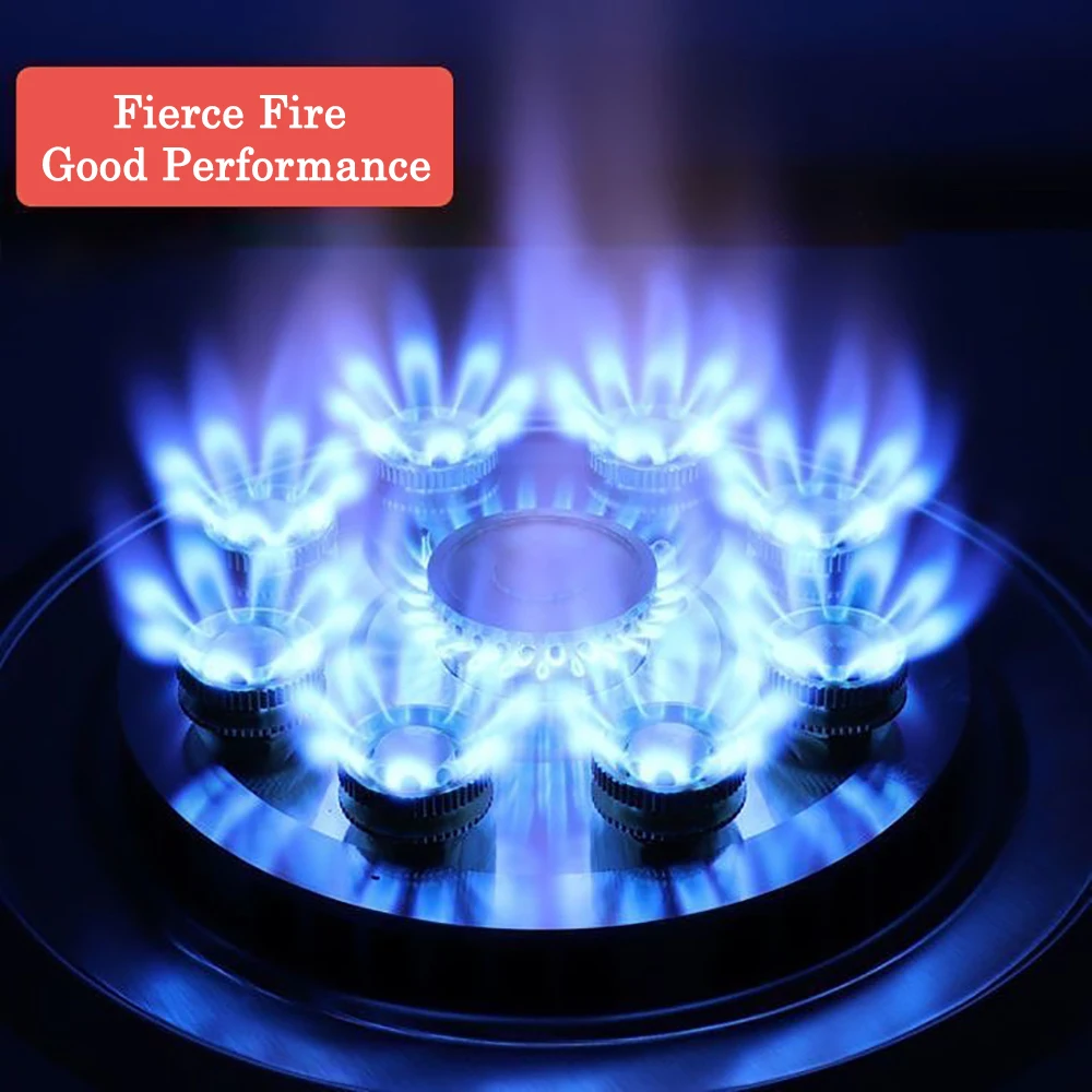 9 PCS Brass Household Stove Nozzles 9 Cores Household Stove Accessories Stove Copper Nozzle Fierce Fire Stove Parts