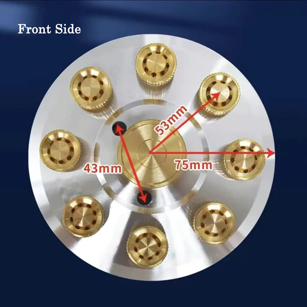 9 PCS Brass Household Stove Nozzles 9 Cores Household Stove Accessories Stove Copper Nozzle Fierce Fire Stove Parts