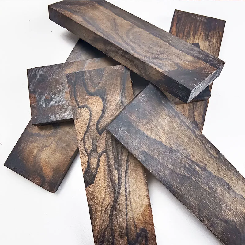 2pieces Ciricote Wood for DIY Knife Handle Scales Blanks Making Material / DIY Handicraft Materials 120x40x10mm