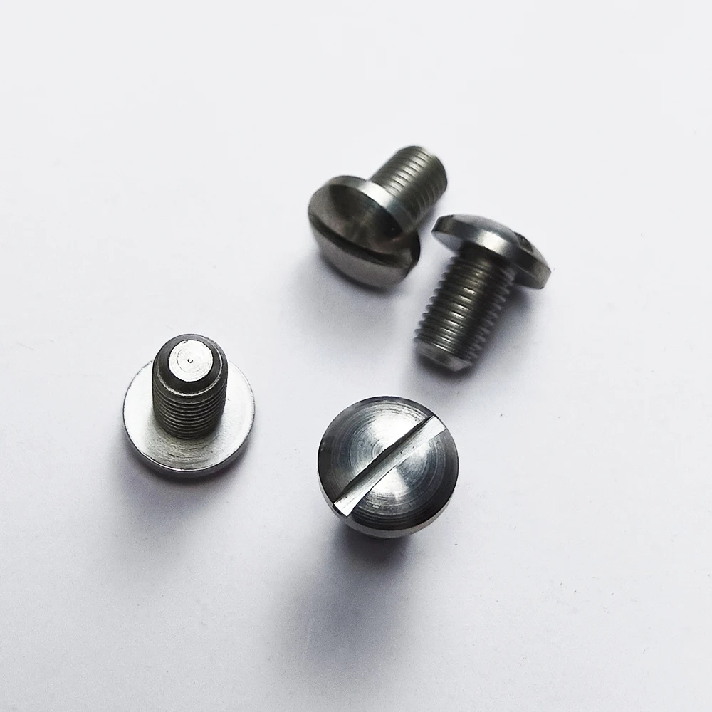 4pieces 416 Stainless Steel CNC Slotted Screws Bolts Kit Replacement for 1911 Grips Model Repair Tool Parts