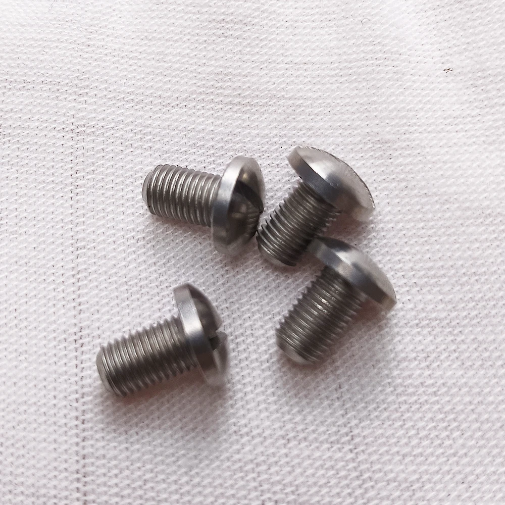 4pieces 416 Stainless Steel CNC Slotted Screws Bolts Kit Replacement for 1911 Grips Model Repair Tool Parts