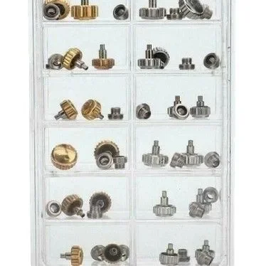 Professional 48PCS Watch Stem Assortment - Organized Repair Kit with Storage Case