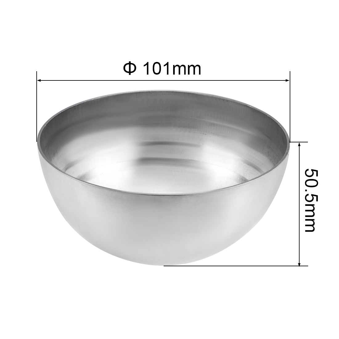 Uxcell 2pcs 304 Stainless Steel Hollow Cap Ball Hemisphere Spheres 32-101mm Dia for DIY Handrail Stair Newel Post Making