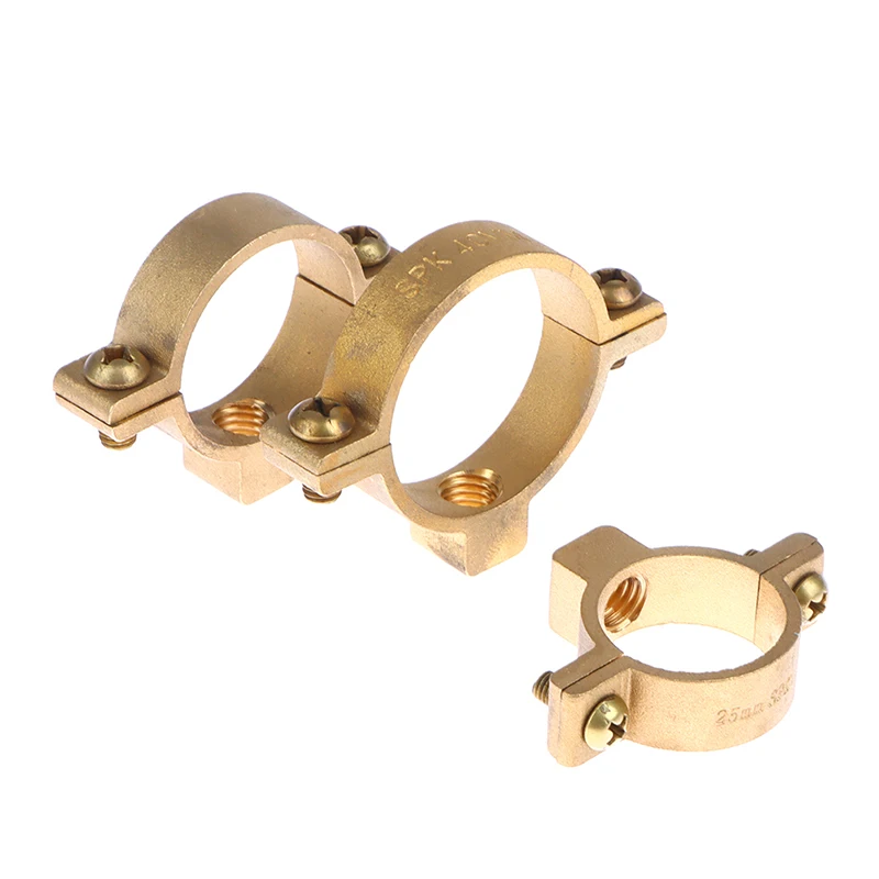1pc Fit 15mm 22mm 28mm 35mm 40mm OD Tube Brass M10 Pipe Clamp Bracket Support Hanger Fixed Plumbing Water Replacement Parts