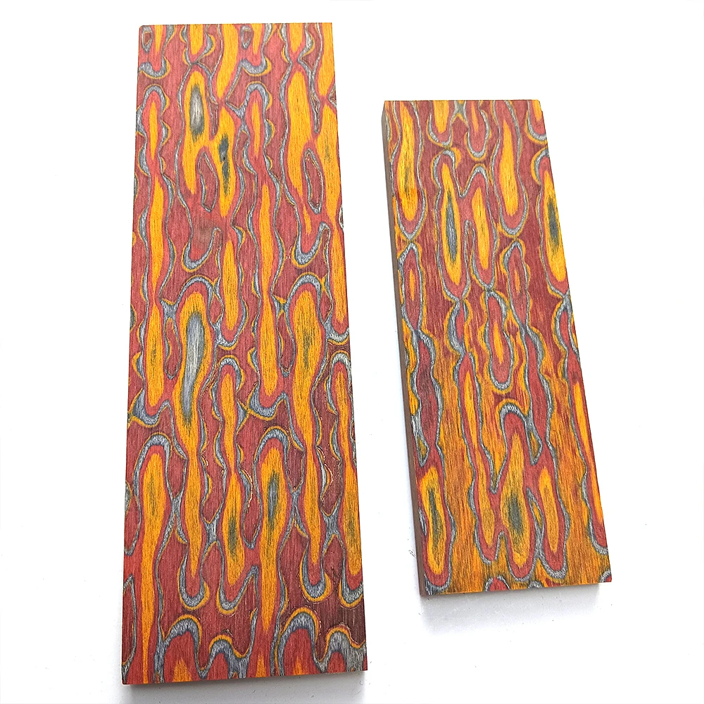 2pieces 3D Color Wood for DIY Knife Handle Making Material DIY Handle Patch Accessories 120x40x8mm