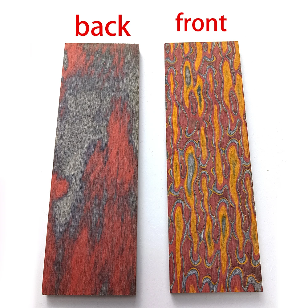 2pieces 3D Color Wood for DIY Knife Handle Making Material DIY Handle Patch Accessories 120x40x8mm