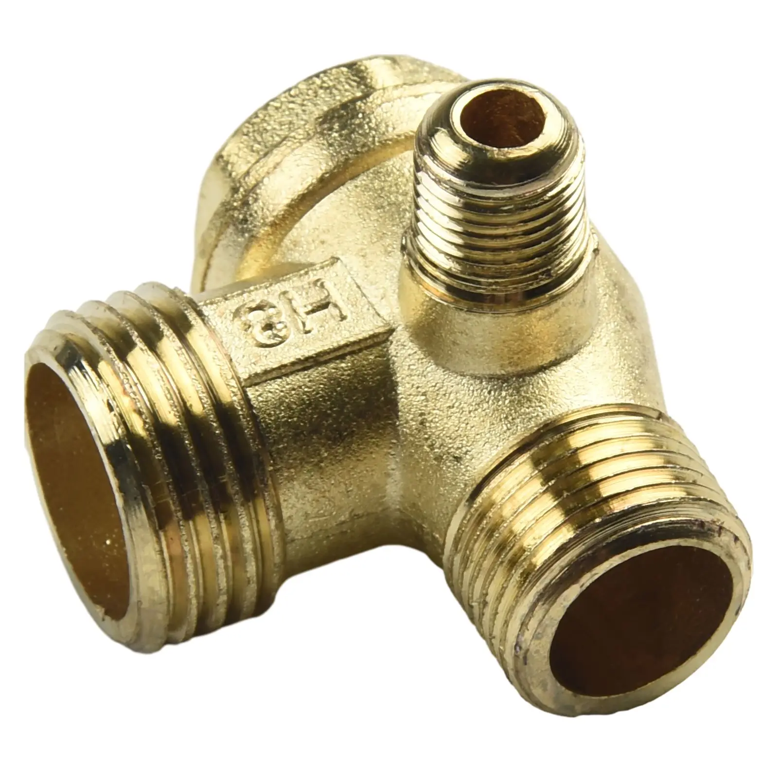 200mm Exhaust Tube With 3-Port Zinc Alloy Check Valve For Air Compressor Parts Pipe Line Hose Pneumatic Tube For Compressor